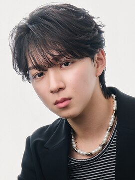 アズ ワン(AS ONE) シースルーマッシュ韓国メンズヘアコンマバングフェザーパーマ
