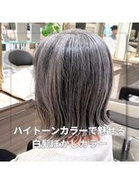 アッシュ 中山店(Ash)&nbsp;ハイトーンカラーで魅せる白髪ぼかしカラー