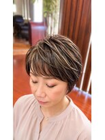 トゥーフォーワンヘアー(241Hair)&nbsp;【大人ショート×白髪ぼかしハイライト】