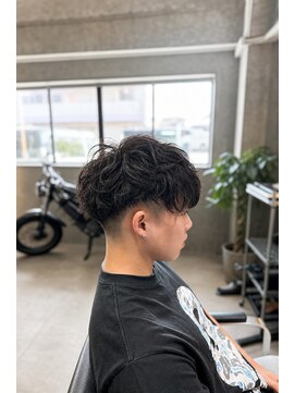 バルム(Warme) men's fade cut × shadow perm