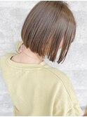 パツっと肩上のボブ