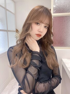 ランド 原宿表参道(LAND) ほんのりオレンジカラーがかわいい/オレンジベージュ/髪質改善