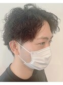 メンズ黒髪パーマ