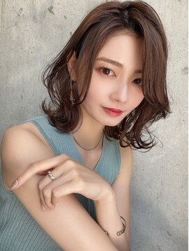 ロンド アンブル 四条烏丸(Lond ambre) くびれヘアとフェイスレイヤーで叶える今っぽミディー