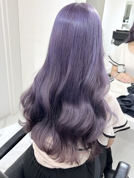 ランテルディ 渋谷(LANTERDIT) 【LANTERDIT】ブリーチ2回/ラベンダー/ロング/巻き髪/Risa
