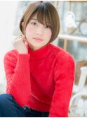 大人かわいいナチュラルマッシュショートボブh2越谷20代30代40代