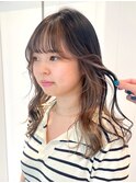 アンブレラカラー_ピンクブラウン切りっぱなしボブ_ba481681