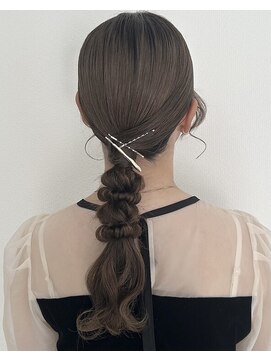 ヘアセットサロン サロンエイミー(salon aemii) タイトな編みおろし