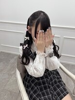 【ヘアメ】絶対的可愛い！編みたらしハーフツイン＊新井