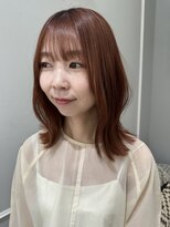(銀座) くびれボブ　オレンジカラー