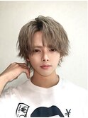 ダブルカラー☆ミルクティーベージュ☆外ハネ束感ヘアセット