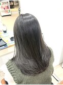 ローレイヤー×暗髪オリーブアッシュ