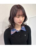ラベンダーカラー/ボブ/艶カラー