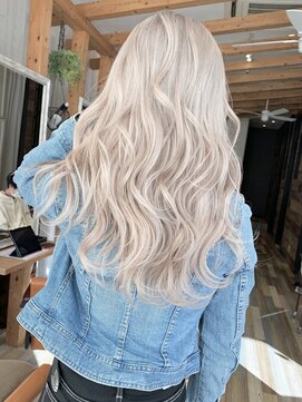 ラグーン(LAGOON) ホワイトミルクティーベージュ/バレイヤージュ/ケアブリーチ