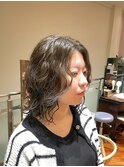 ミディアム×パーマ　抜け感美人