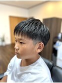 ツーブロックショート