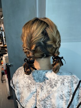 シャルムバイケンジ(Charm.by KENJE) 【ツインお団子】結婚式/浴衣/着付/銀座/ヘアセット/アレンジ