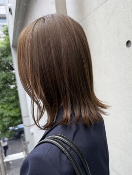 ディジョン(Dijon) 韓国顔まわりレイヤーカットグレージュオリーブベージュブラウン