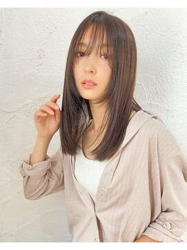 レヴリー(reverie) 韓国色気バング髪質改善ストレートブリーチストレート20代30代