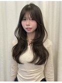 福岡美容室/レイヤーカット/赤み消しカラー/韓国ヘア