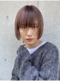 ふんわり暖色カラーで柔らかボブ☆