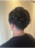 メンズパーマ/無造作パーマ/刈り上げマッシュ