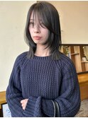 　ミディアムレイヤー×オリーブグレージュ　