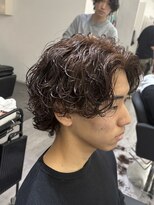 ビカムメンズヘアー 栄店(become men's hair)&nbsp;名古屋栄/サーフカール/ブラウン/ウルフ/メンズカット/大人ヘア
