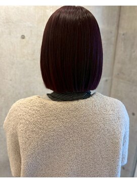 ロッカヘアエジェ(ROCCA hair eje.) シンプルボブ×艶カラー