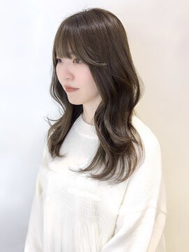 アクシス 栄店(`AXIS) 松本/ワンホンレイヤー/ミルクティーブロンド/ダークブルー/栄