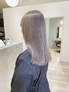 チェレ ブラン 堺東店(Chere brun) パールラベンダー×ラベンダーグレージュ×髪質改善カラー