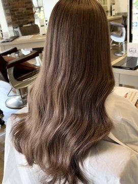 ヘアーアイスカルテット(HAIR ICI QUARTET) ミントカラー/透明感グレージュ/レイヤー/ブリーチなしカラー