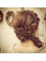 ヘアーデザイン ミヤビ 広尾(HAIR DESIGN MIYABI)&nbsp;無造作編み込み★ハーフアップ
