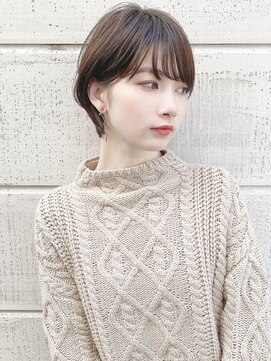 アンド ストーリーズ(&STORIES) 前髪厚めショートボブ/20代/30代/40代/ハイライト