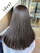 アイディール(:ideal)&nbsp;20代30代40代☆ダークアッシュカラー×艶ストレート