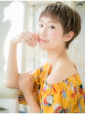 *mod's姪浜*…外国人風インナーハイライト小顔オン眉ショートe