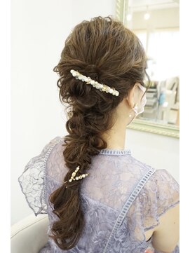 ヘアアンドメイクジップ恵比寿 (Hair＆Make ZIP) 編みおろし　ヘアセット