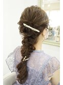 編みおろし ヘアセット