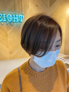 エイト 沖縄豊崎店(EIGHT toyosaki) お客様スナップ　　ハンサムな丸みショート