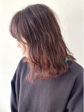 フォーク FOLK 【FOLK】透明感カラーブリーチ履歴あり☆コーラルベージュ♪