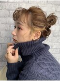 アクセントおだんごアレンジ