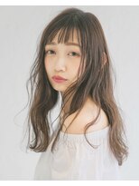 アース 三軒茶屋店(HAIR&MAKE EARTH) 三軒茶屋_レディース_ロング_コテ巻き_ベージュ_パーマ_愛され