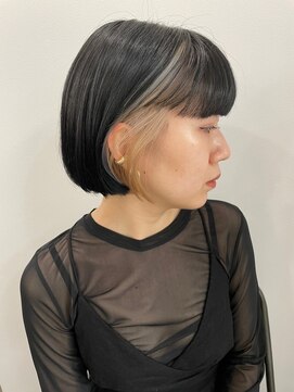 エマ 谷山店(EMMA) ボブ　ミニボブ　切りっぱなし　インナーカラー
