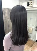 【mute原宿】暗髪ツヤ感ロング×韓国ブルーブラック