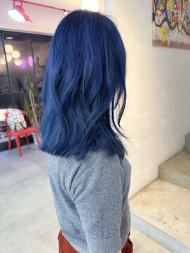 ボックスミコ(Box mico.) 青強めブルーブラック☆爽やか夏カラー