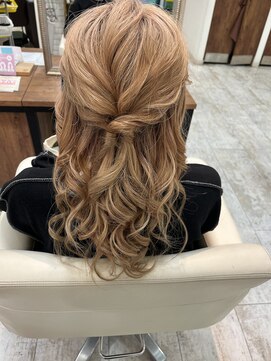 シュガー ヘアアンドネイル 仙台(SUGAR) ゆるふわハーフアップ