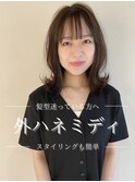 外ハネミディ