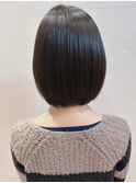 大人かわいい☆お手入れ簡単王道ボブ♪髪質改善ストレート