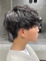 フイ 自由が丘(men's salon Hui)&nbsp;ハイトーンカラー/マッシュパーマ/アースカラー/men's/