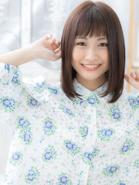 モッズヘア 越谷(mod's hair) 黒髪も◎大人かわいいオン眉内巻きワンカールc5越谷20代30代40代